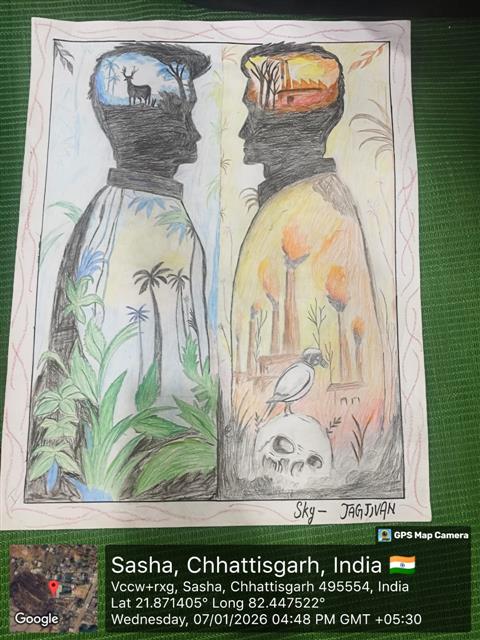 Poster making competition - "Social Messages"-Chaitanya Science and Arts College